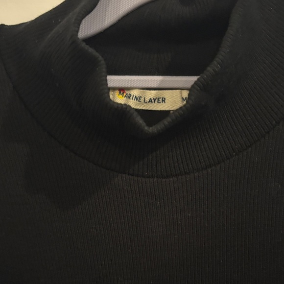 Marine Layer Classic Black Long Sleeve Dress - Picture 3 of 4